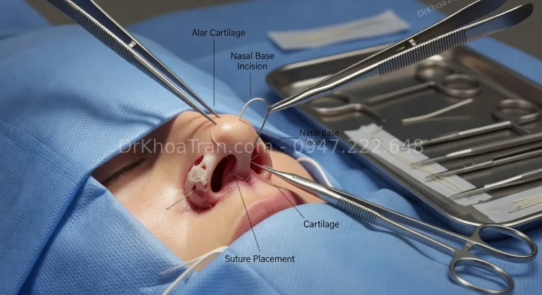 Chỉnh lỗ mũi hở — Kỹ thuật làm kín lỗ mũi