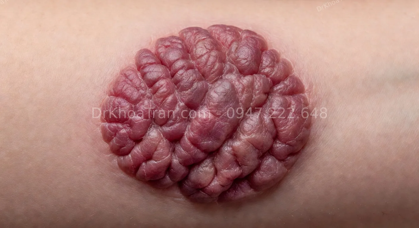 sẹo bỏng lồi